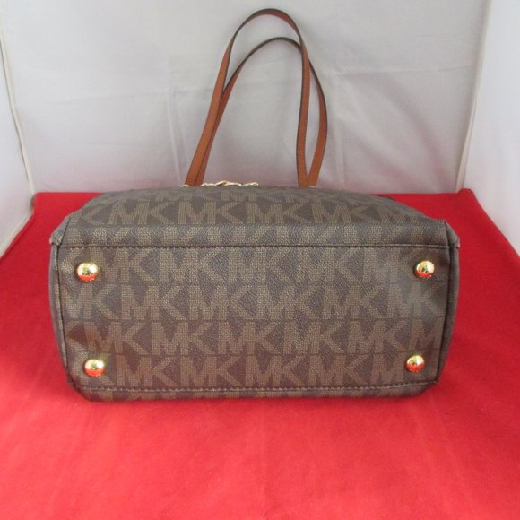 Michael Kors Harper Large N/S MK Signature Tote $298 Brown #013 - Picture 13 of 13